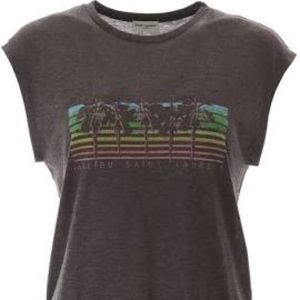 Saint Laurent Grey Malibu T-Shirt